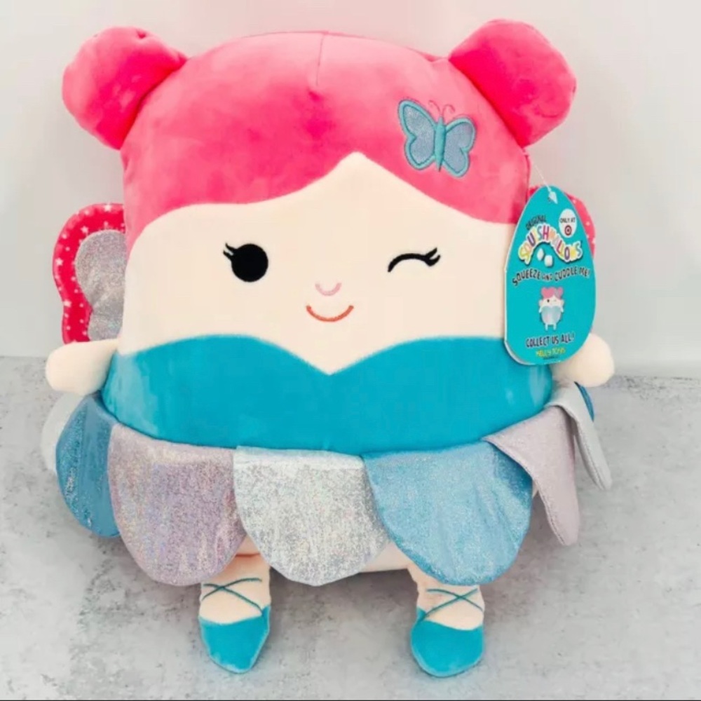 Squishmallow Fairy Butterfly 11” Plush Collectable
